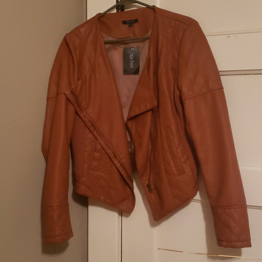 Faux leather jacket